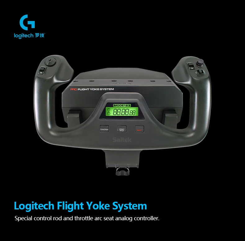 Logitech Flight Yoke System Logitech G Saitek Pro Flight Simulator Yoke  Throttle System Sim For Pc Mac - Joysticks - AliExpress