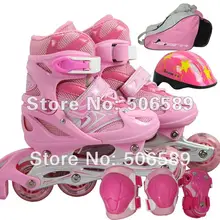 Мигающие роликовые коньки для детей 3 цвета хорошее качество 138D Jinfeng размер регулируемый