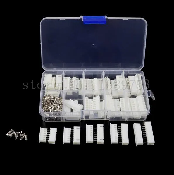 Wire Connectors Adaptor 25 Sets Kit in Box 6p 7p 8p 9p 10 pin 2.54mm Pitch Terminal_