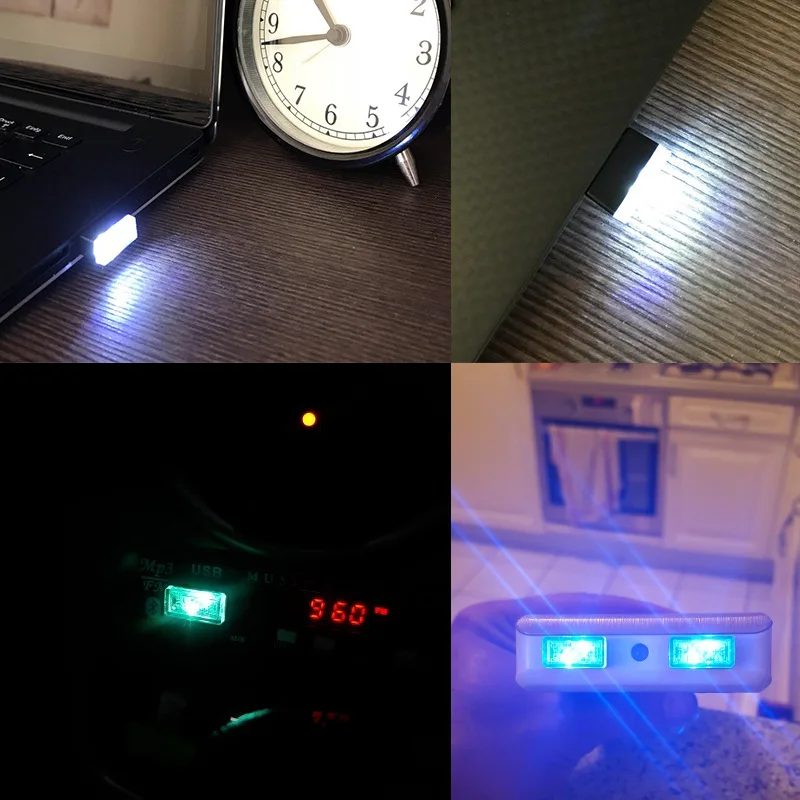 Автомобильные аксессуары автомобильные атмосферные огни мини USB прикуриватель