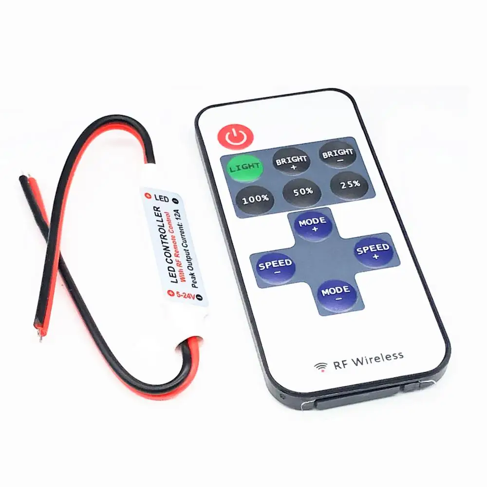 

DC 12V LED controller 11key 12 v RF Wireless Remote for ledstrip light 2835 5050 5630