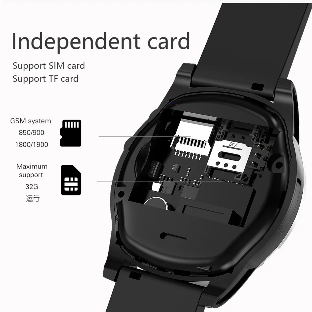 Смарт-часы для мужчин с поддержкой sim-карты, шагомером, HD камерой, круглыми Bluetooth, Смарт-часы, фитнес-трекер для телефона Android IOS