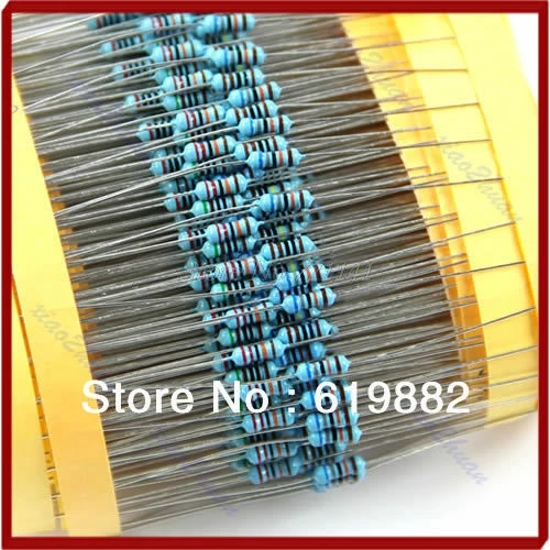30 Kind 1/4W Resistance 1% Metal Film Resistor Assorted Kit Each 20 Total 600pcs Dropship | Электронные компоненты и