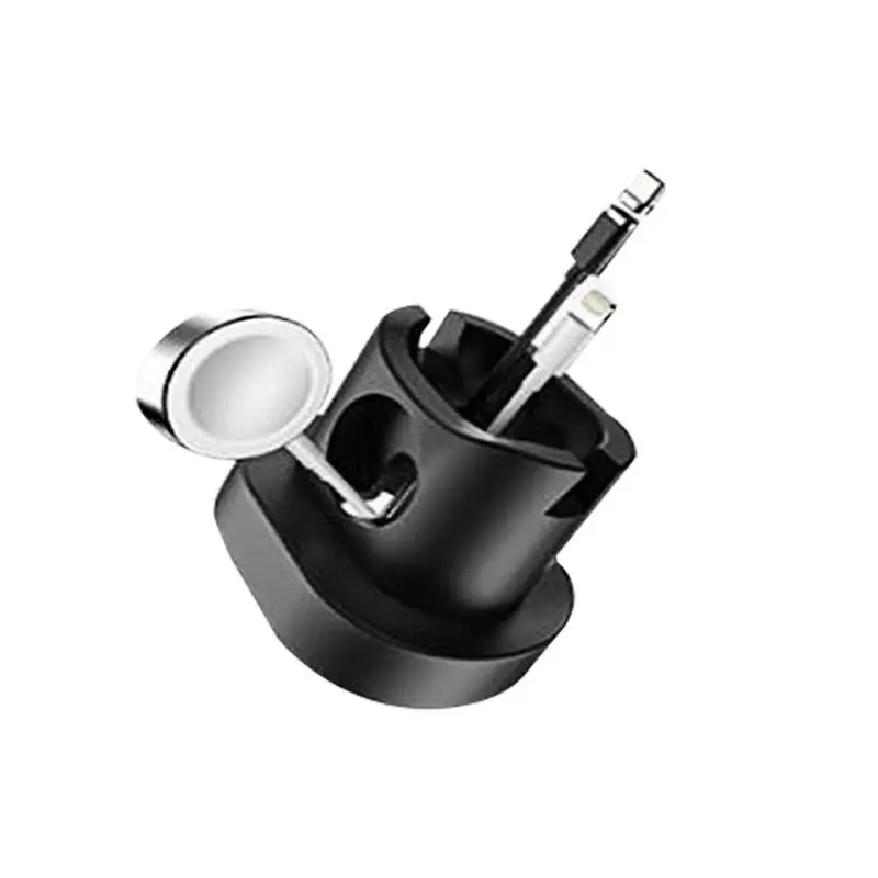 4-in-1 Charging Dock Silicone Charging Holder For iWatch / Airpods With Data Cable Snon-slip Waterproof Scratch-resistant