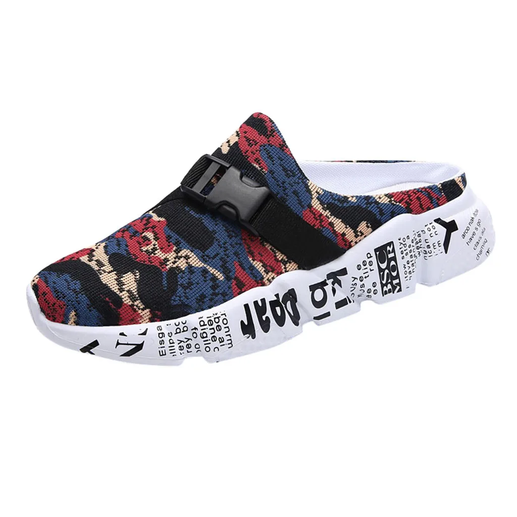 

Casual Men Mesh Upper Material Camouflage Slippers Sweat-Absorbant Lightweight Hot Walking Beach Shoe Sport Sandals Apr 27