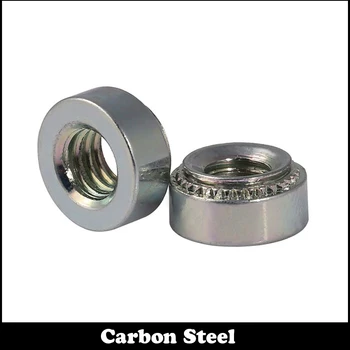 

M6 S-M6-0 1.2mm S-M6-1 1.4mm S-M6-2 2.3mm Zinc Plated Carbon Steel Slab Pressure Riveting Rivnut Spare Part Self-Clinching Nut