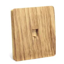 Wood Color Computer Socket Panel Type 86 Single Cable Network Interface Socket Panel