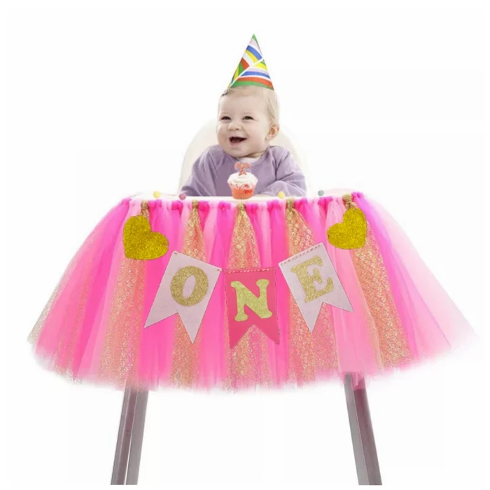 1set-blue-pink-ONE-Banner-flags-party-garland-boy-baby-shower-bunting-girl-First-Birthday-party