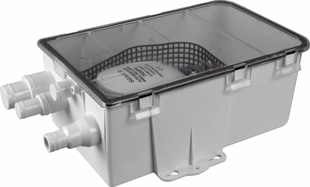 

SEAFLO 24V 600GPH Shower Sump Pump System Boat RV Bilge Drain Box Compare to Rule Attwood