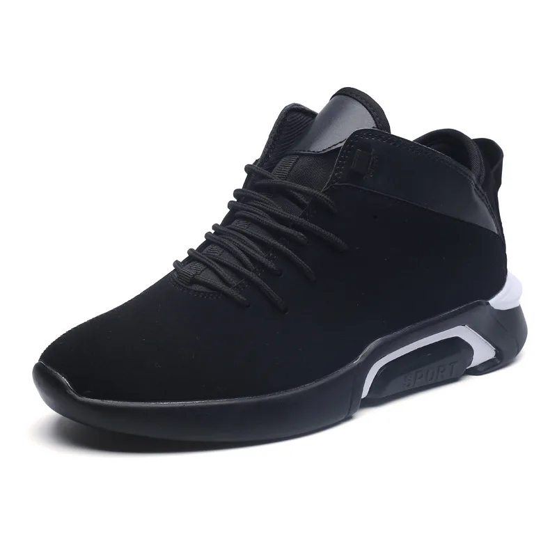 

Korean Fashion Men's Casual Sports Shoes Hard-Wearing Shock Absorption Sneakers Autumn Winter Thermal Running Shoes 2018 New