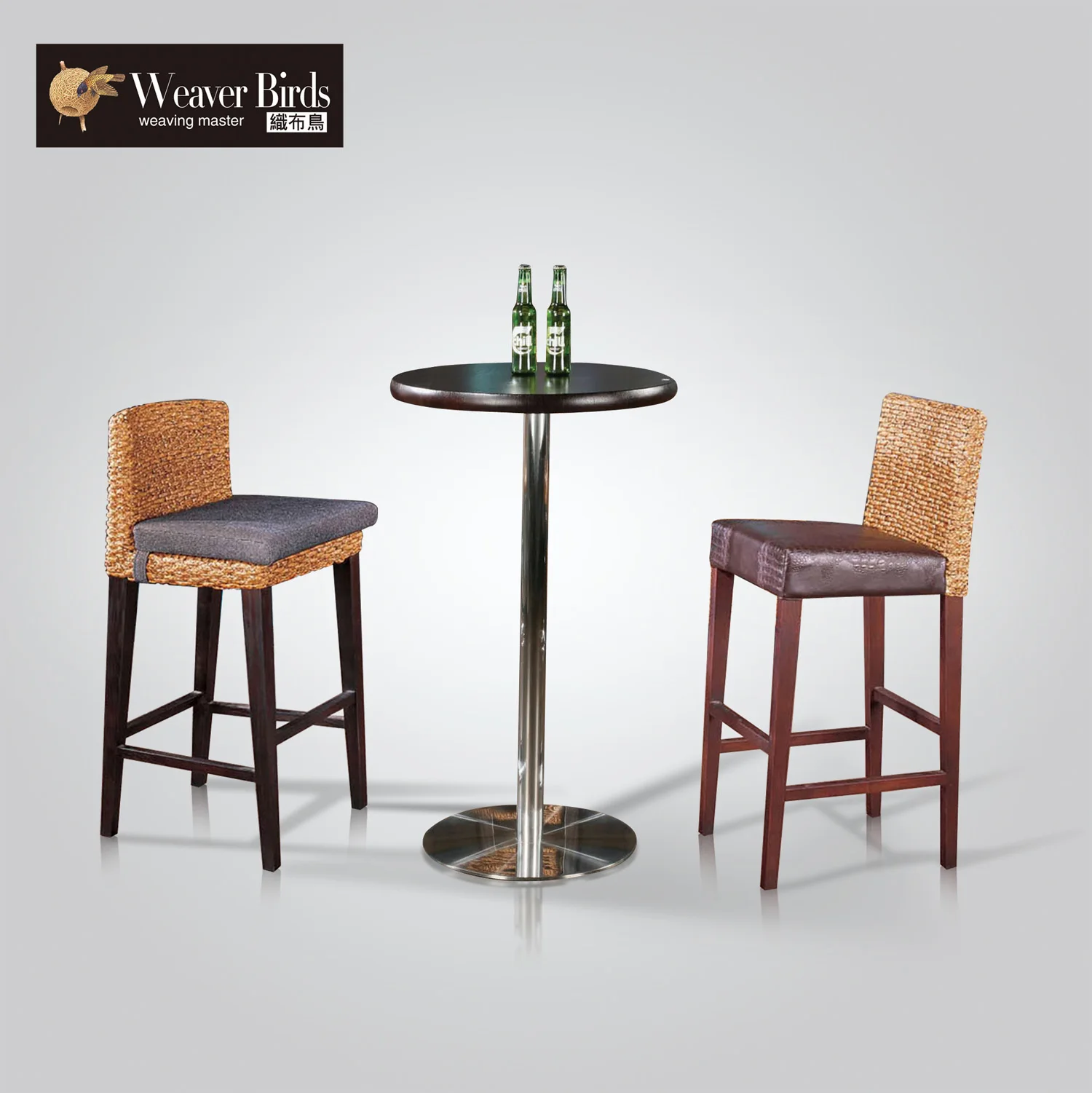 Weaver rattan furniture bar tables home stool chair combination highin