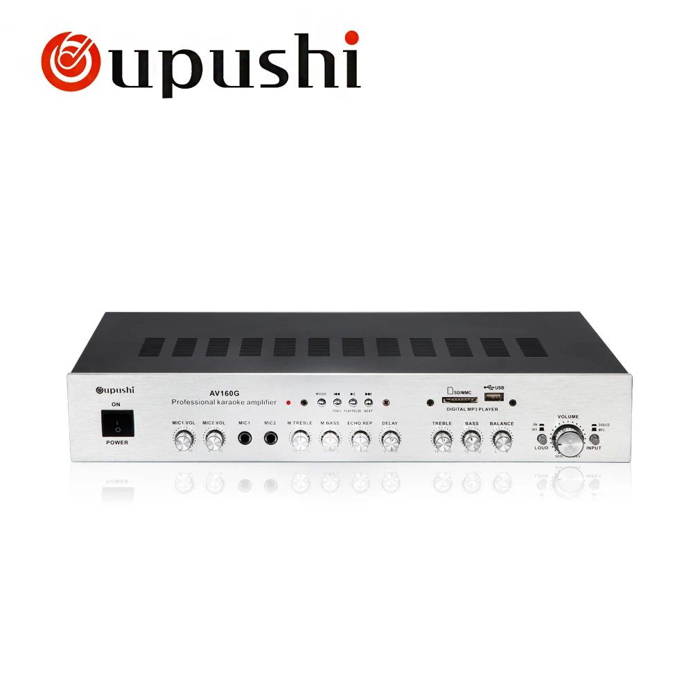 Oupushi AV160G Hifi стерео аудио усилитель домашний караоке с Bluetooth 5 1|amplifier with bluetooth|stereo audio