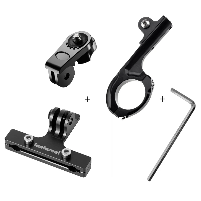 

Aluminium Alloy Saddle Bike Seat Stand Bracket Clamp + Handlebar Holder Kit for Sony FDR-X3000 AS300 AS50R AS50 Sports Camera