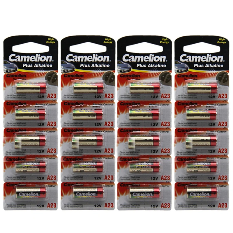 20 шт/4 карты 12В Camelion A23 23A Ультра щелочные батареи/батареи сигнализации для пульта