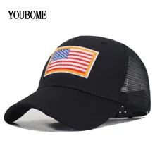 YOUBOME Марка флаг США бейсболки женские Для мужчин сетчатые бейсболки Шапки для Для мужчин Кепка кость летние мужские папа бейсболки кепки