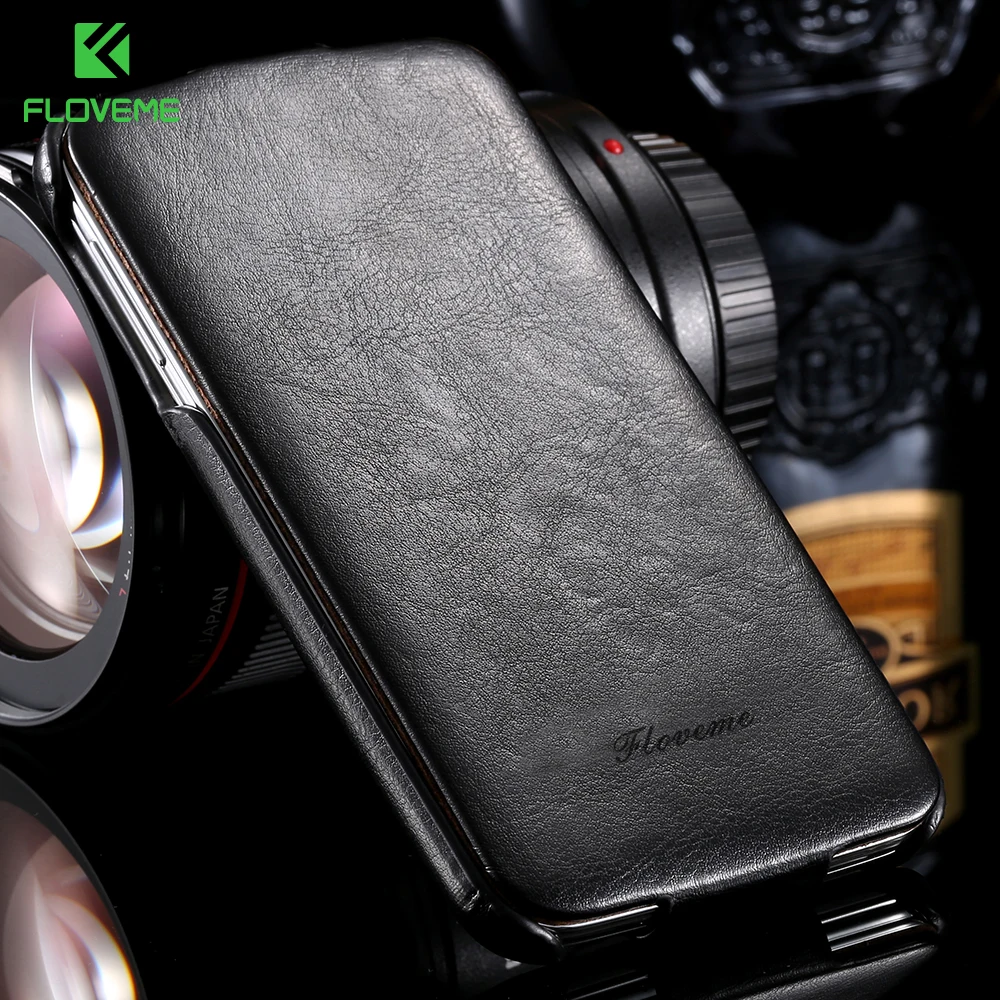 

FLOVEME For Samsung Galaxy S8 Plus Case Retro Crazy Horse Vertical Flip Leather Case For Samsung S4 IV I9500 S8 Cover Coque