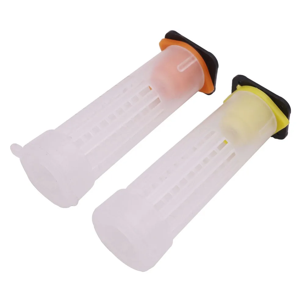 

Beekeeping Tools 200 pcs 82*26mm Queen Beehive Cage Queen Bee Taiwan Protective Cover Beekeepers Cultivate Queen Bee