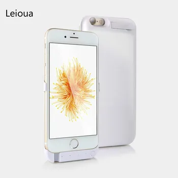 Leioua 5000 3200mah バッテリー充電器ケースカバー iphone 6 6 s 7 8 電源銀行充電ケース iphone 6 6 s 7 8 プラス電池ケース