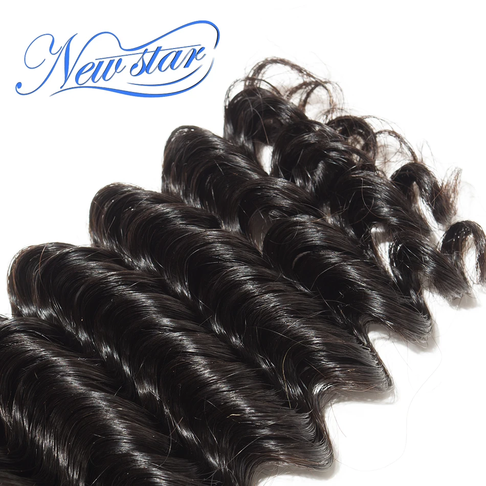 New star волос бразильский глубокая волна 1/3/4 Связки 100% натуральная человеческих волос кутикулы выровнены сырье для волос ткань натуральный