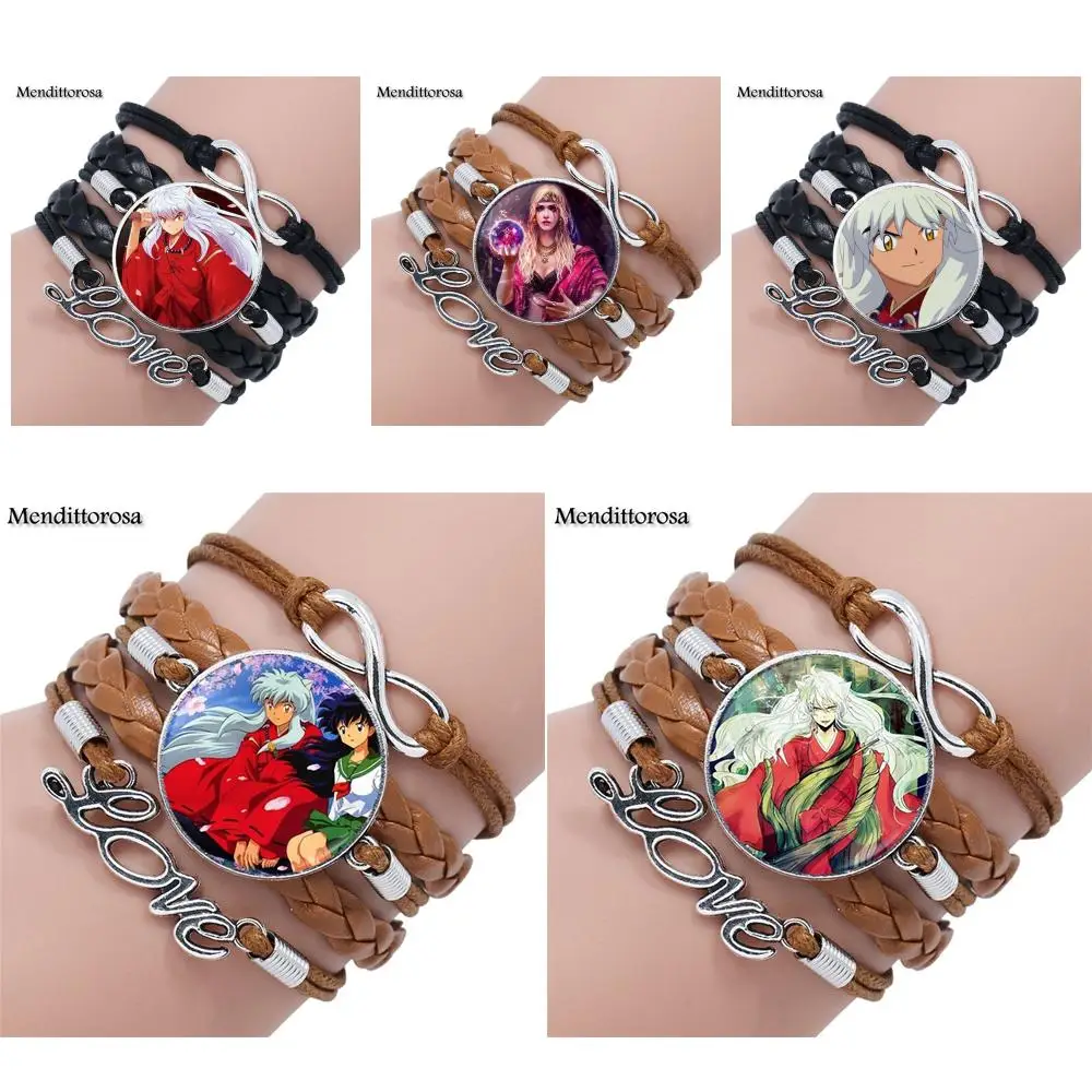 Mendittorosa Inuyasha детские ювелирные изделия со стеклом кабошон Многослойный