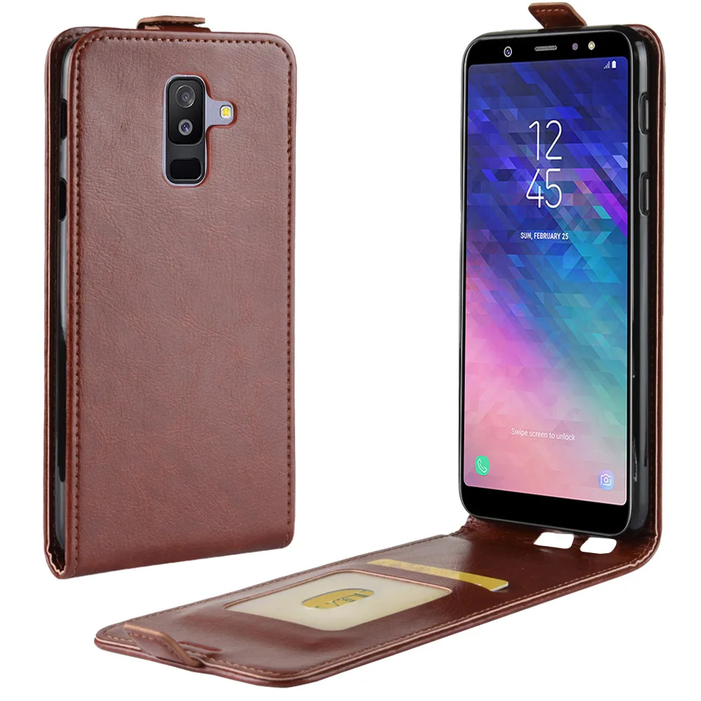 Чехол для Samsung Galaxy A6 2018 чехол из искусственной кожи с магнитной застежкой