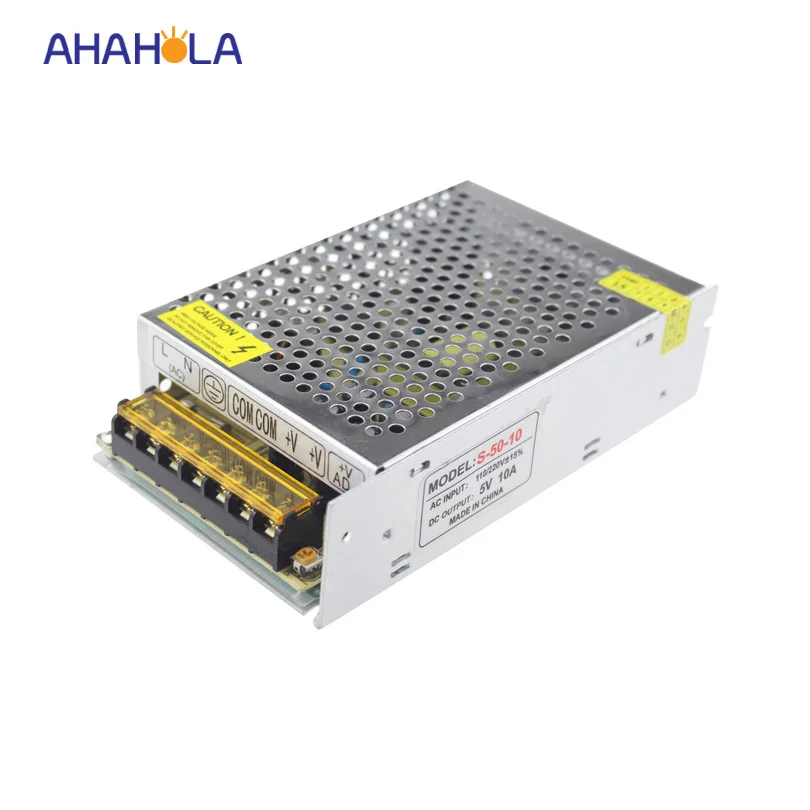 

switching led power supply ac 110v 220v to dc 5v 10a power supply,max 50w
