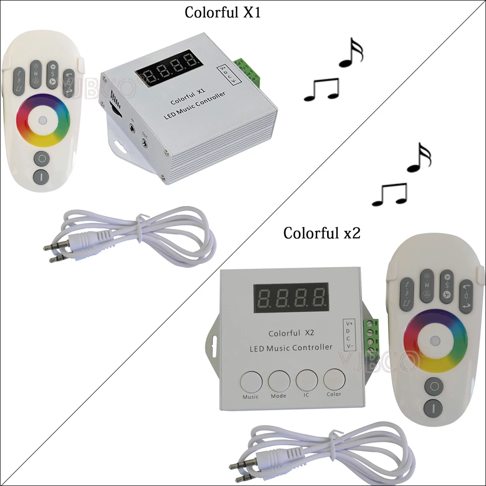 

DC5-24V WS2811 WS2812B WS2813 6803 USC1903 IC Addressable Digital LED Strip Music Controller 1000 Pixels Colorful Controller