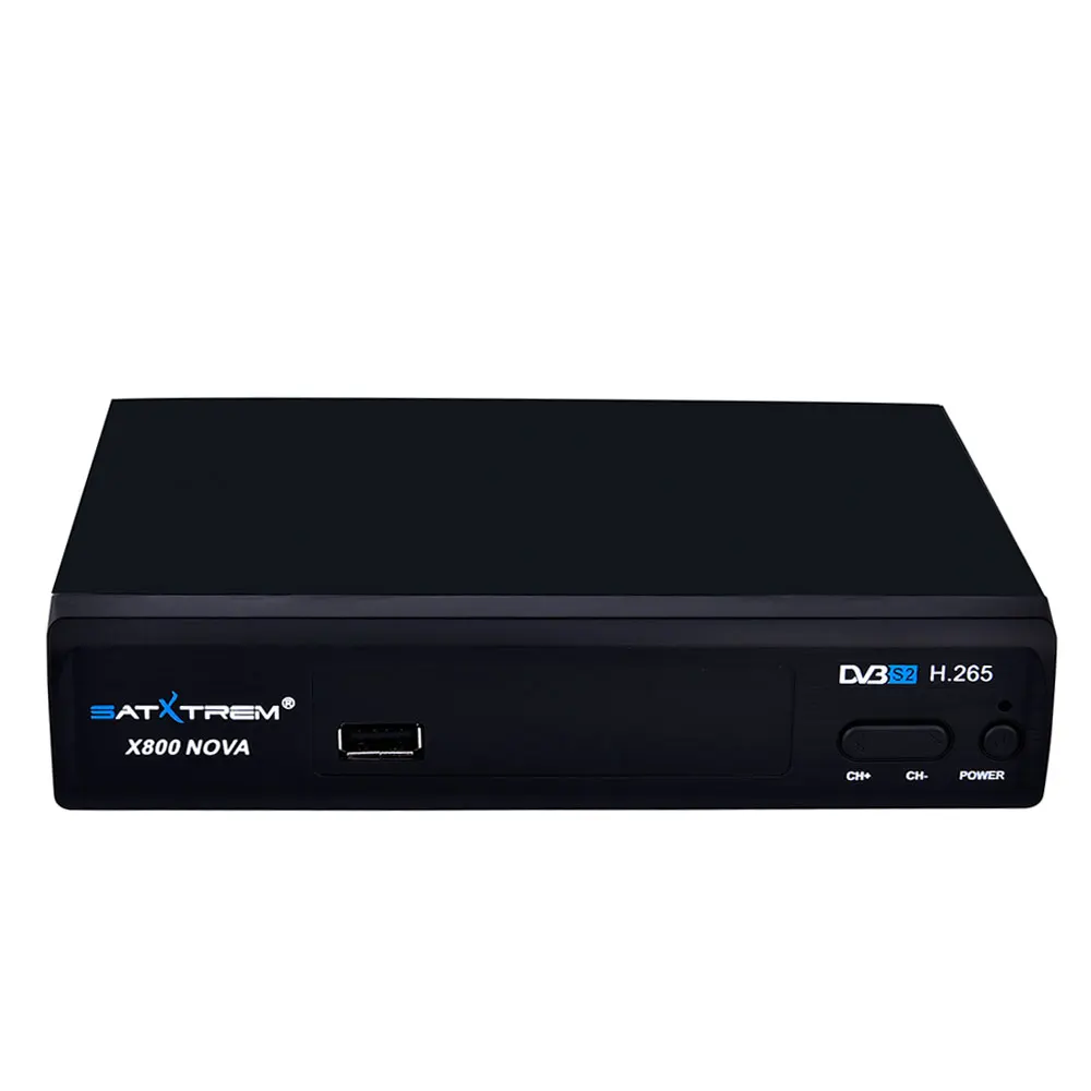 Satxtrem X800 NOVA Receptor DVB-S2 H.265 спутниковый ТВ-ресивер бесплатно 1 год Европа 8 линий Clines+ USB wifi Поддержка IP tv/Youtube