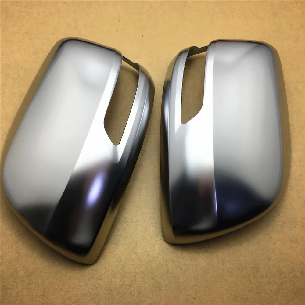 

For Toyota Land Cruiser FJ200 LC200 2013- 2015 2016 Car Side Rear View Rearview Back Mirror Cover Shell Replacement Matte Silver