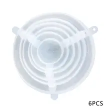 6 шт./компл. силиконовые свежие поддержанию крышка уплотнения крышки Еда Сохранение чаша чехол силиконовый Пластик Обёрточная бумага