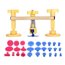 PDR Tools Golden Bridge -28pcs PDR Puller Tabs Car Dent Removal Paintless Dent Repair Hand Tool Set for Car Body Dent Removal