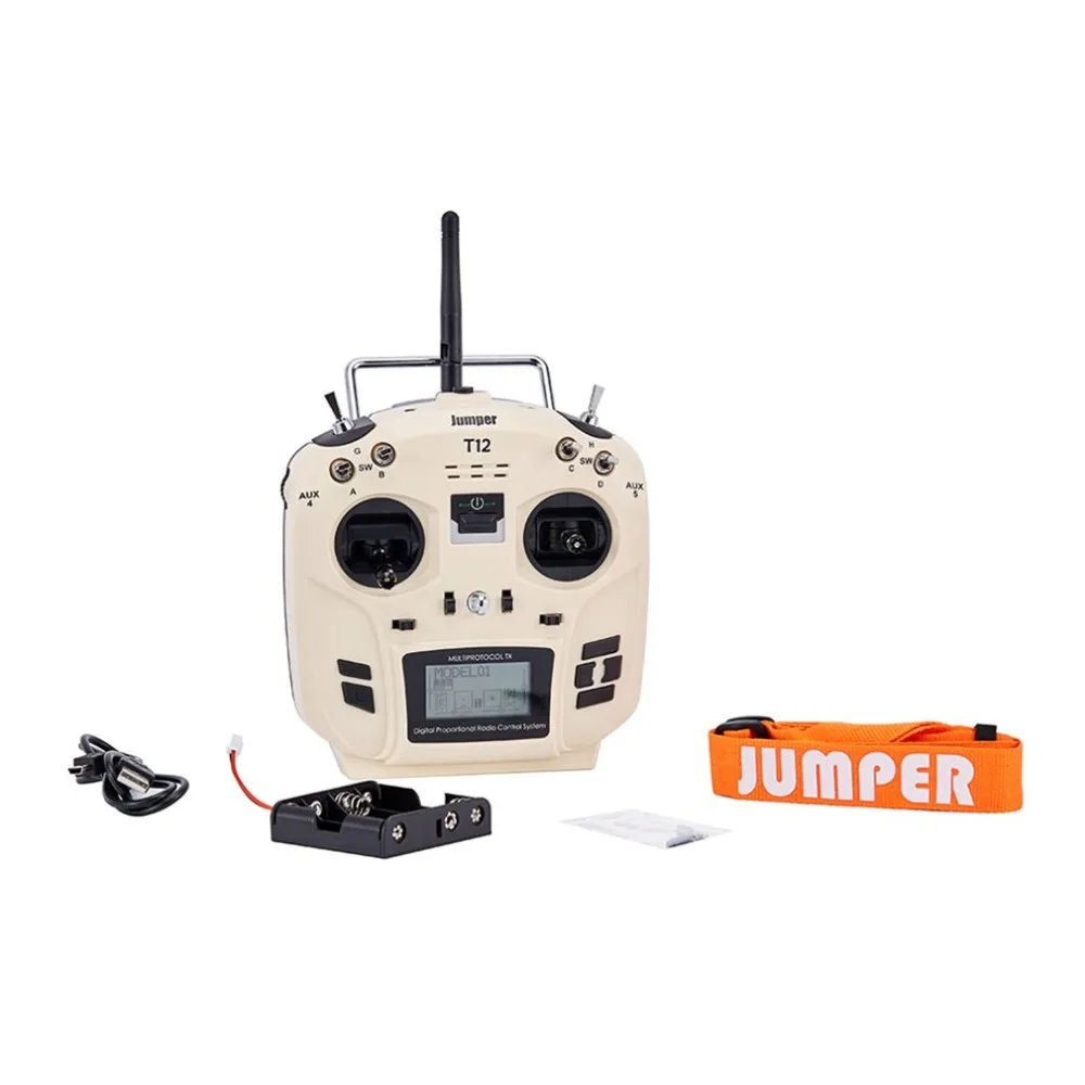 

Jumper T12 OpenTX 12ch transmitter Radio Remote Controller with JP4-in-1 Multi-protocol RF Module for RC Drone Car Boat