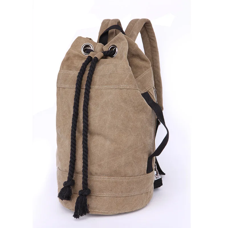 Scione Unisex Mochila de lona 2 diferentes tamaños cubo Mochila de equipaje de viaje bolso Casual los hombres portátil Mochila Scione Unisex Mochila de lona 2 diferentes tamaños cubo Mochila de equipaje de viaje bolso Casual los hombres portátil Mochila