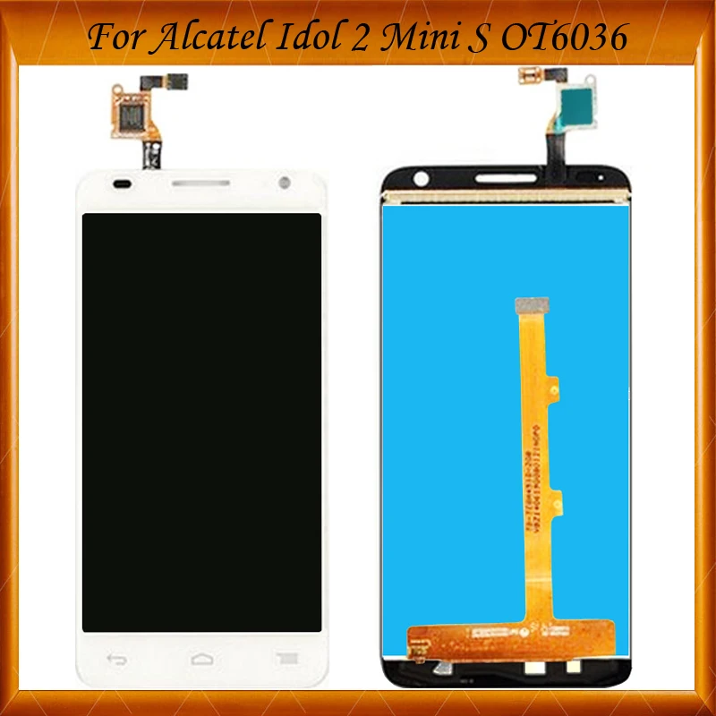 100% хорошо работает для Alcatel One Touch Idol 2 Mini S OT6036 6036 6036Y ЖК-дисплей + дигитайзер