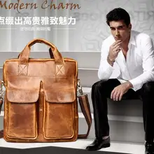 Новое поступление Мужская старинные портативный сумка одно плечо Кио тела сумка деловая сумка первый слой портфель натуральная кожа