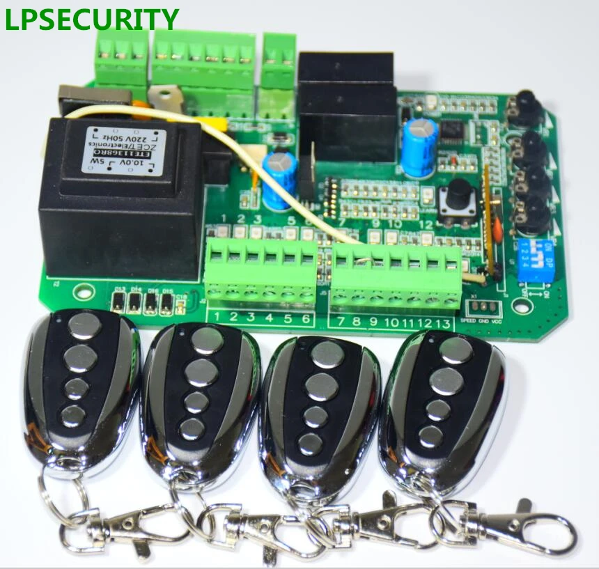 LPSECURITY 4 консоли автоматический Открыватель раздвижных ворот переменного тока