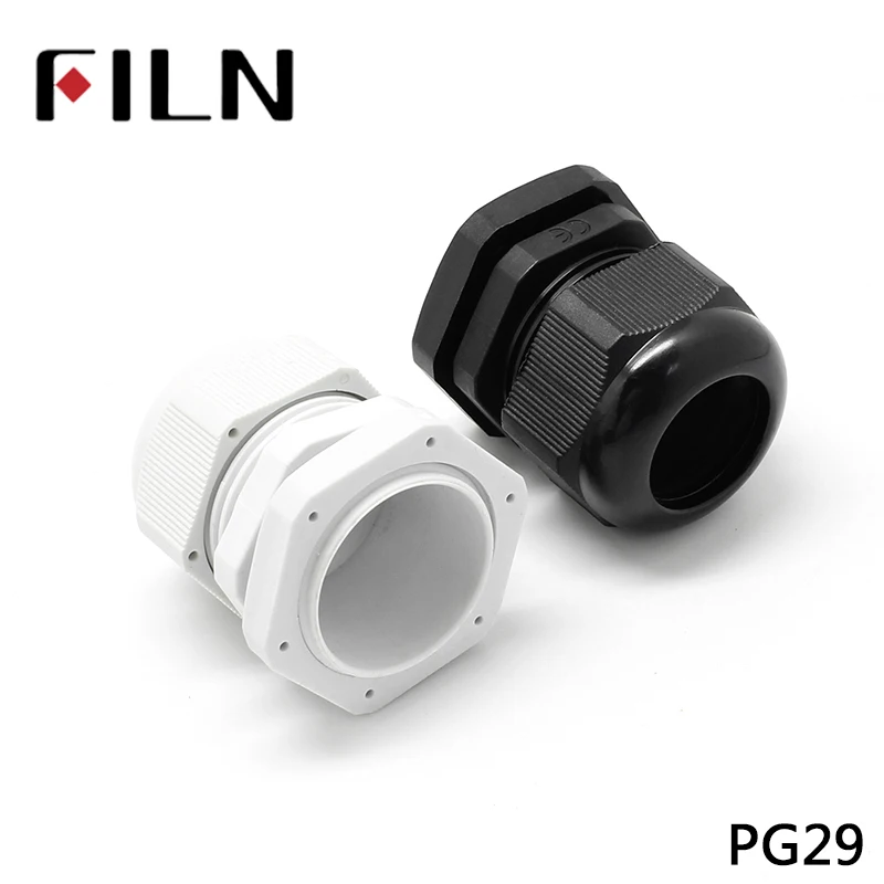 High Quality IP68 PG29 18-25MM Waterproof Nylon Cable Gland No Waterproof Gasket Plastic Waterproof Connector PG7 PG9 (2)