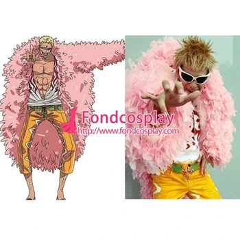 

One Piece Donquixote Doflamingo Jacket Coat Gown Cosplay Costume Tailor-made[G1334]