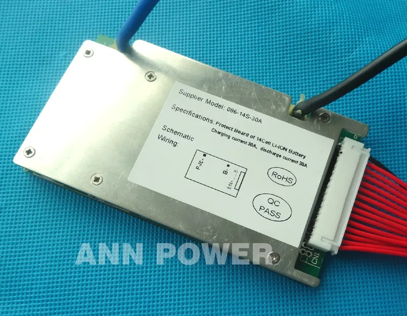 51,8 V BMS 14S BMS PCM используется для 51,8 V комплект литий-ионный батарей 51,8 V 14S 30A BMS/PCM с функцией баланса