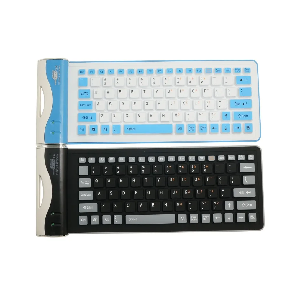 

83Key Colorfast Printed Technology No Typing Noise Flexible Silicone Keyboard