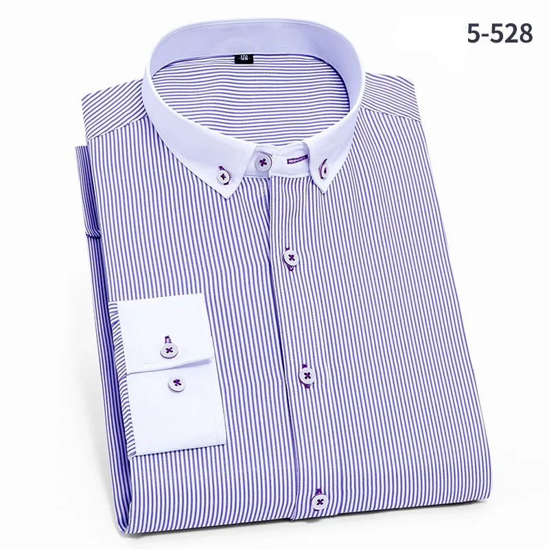 DAVYDAISY Новое поступление мужская рубашка с длинным рукавом мужская деловая рубашка приталенная брендовая Рабочая Рубашка мужская одежда для вечеринок DS245