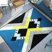 AOVOLL мягкие нейлоновые ковры в скандинавском стиле для гостиной Детская спальня коврики для чистки ковров, для дома напольный коврик современный ковер большого размера