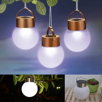 

LumiParty LED Solar light solar ball lamp Outdoor waterproof Portable Camping lamp for outside garden Tree decoration solar lamp