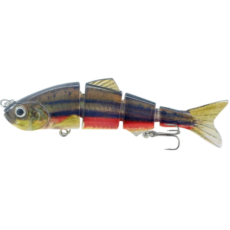 

1pcs 12CM 21G Fishing Lure Multi Jointed LifeLike Hard Bait With 2 Sharp Hook 4-sections Artificial Wobbler Pesca Mar Bait