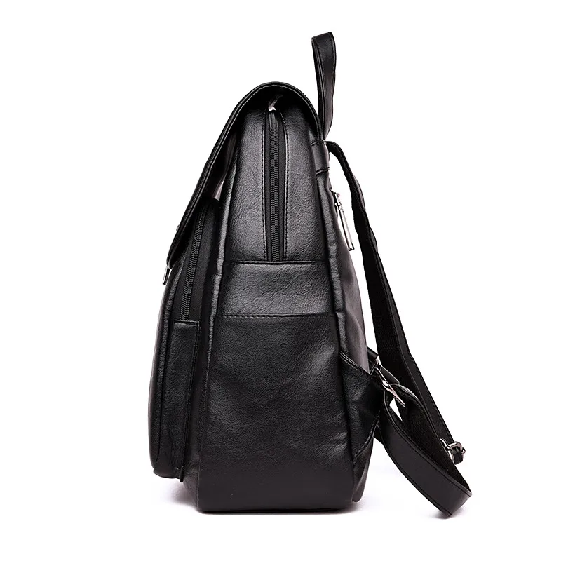 De alta calidad de cuero mujer, Mochila de moda nueva llegada doble cremallera cosméticos mujer de gran capacidad bolso de escuela Mochila femenina De alta calidad de cuero mujer, Mochila de moda nueva llegada doble cremallera cosméticos mujer de gran capacidad bolso de escuela Mochila femenina