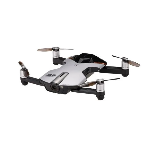 Wingsland S6 gps Wi-Fi приложение управление 4K UHD камера складная рука Карманный селфи Дрон WiFi FPV RC Квадрокоптер с дистанционным управлением - Цвет: Black Silver