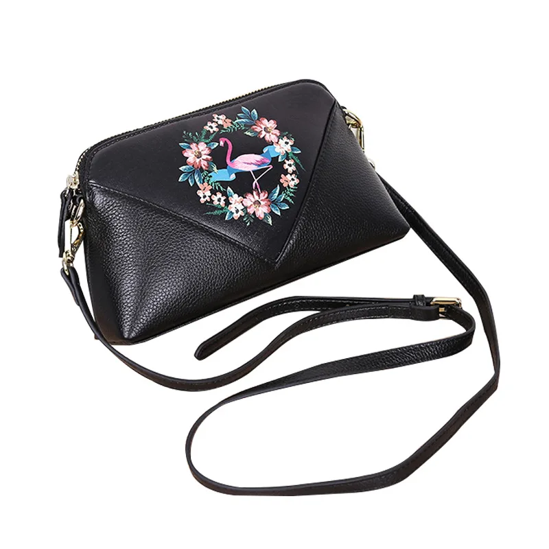 

BILLETERA New Women Head Genuine Leather Shoulder Messenger Cross Body Luxury Handbags Women Bags Designer For Women 2019 Bags