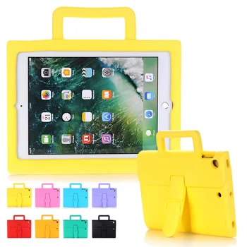 

New Briefcase Kids Shockproof Case for iPad Air 2 EVA Foam Handle Stand Tablet Child Case Cover for iPad Air2 iPad 6 Coque Capa