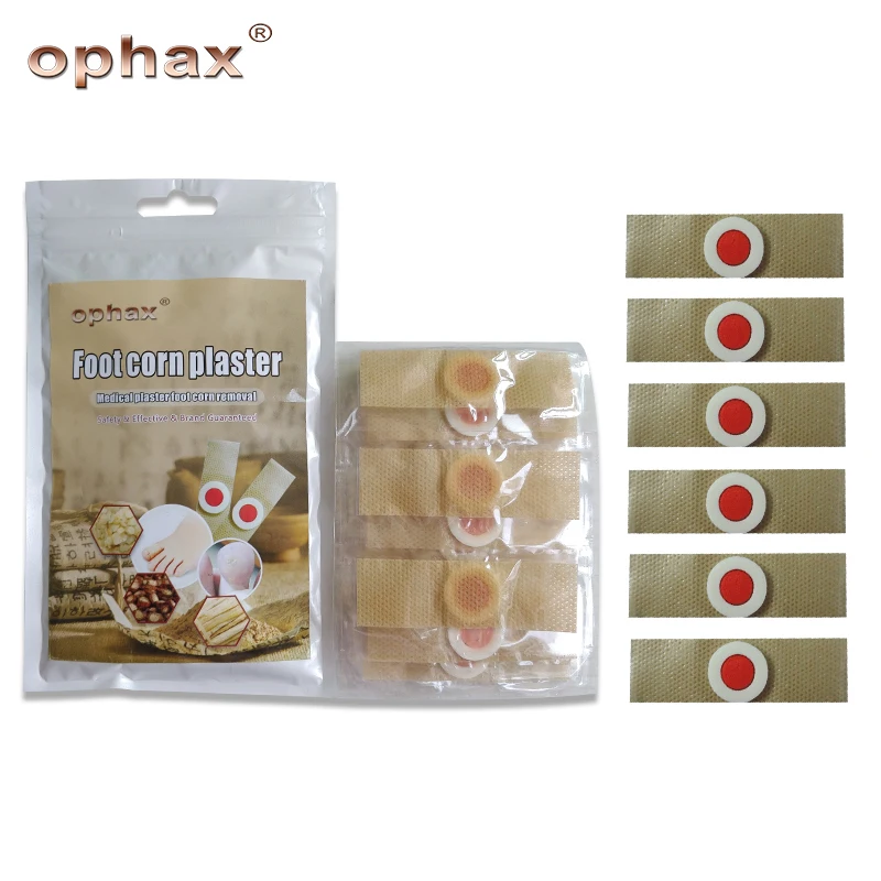 

OPHAX 54Pcs Medical Plaster Detox Foot Corn Removal Calluses Plantar Warts Thorn Plaster For Relieving Pain Health Foot Care
