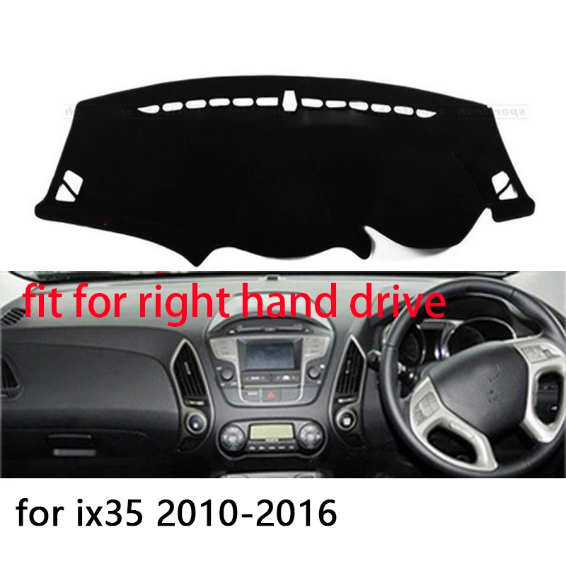 Direito e Movimentação da Mão Esquerda do Painel do Carro Capas de Almofada para Hyundai Ix35 2010-2020 com o Botão Tucson Almofada Tapetes Tapete Sombra Acessórios 7 Para Hyundai ix35 Tucson 2010-2015 com o